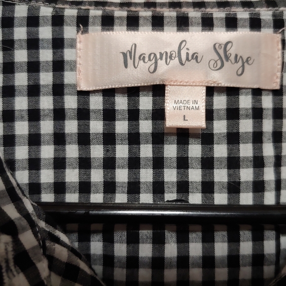 Pinup Checkered Floral Dress - Picture 4 of 4